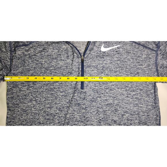 Nike Running Dri-Fit Women's Blue Shirt 1/4 Zipper Long Sleeve, Size M - Picture 6 of 7